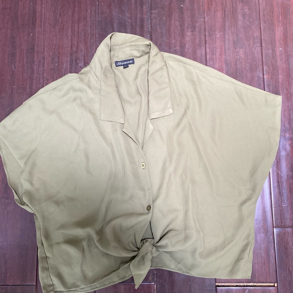 Olive/Army green top